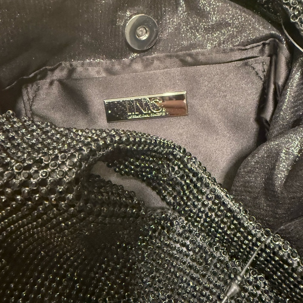 NWOT INC International Concepts Black Beaded Mini Evening Bag - Picture 4 of 5